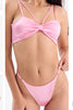 Double Strap Bra Set Pink