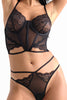 Lace Bralet Set Black