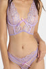 Bow Detailed Floral Bralet Set Lilac