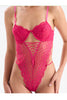 Lace-up Bodysuit Fuchsia