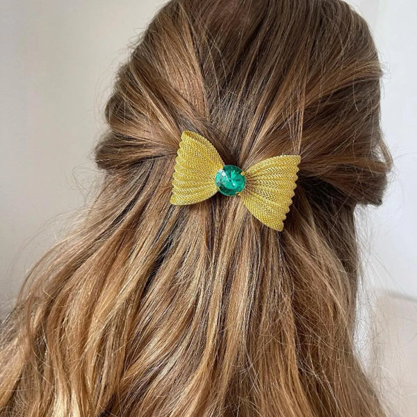 Telkari Saç Tokası Yeşil