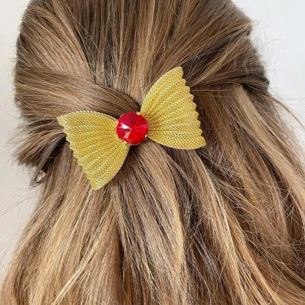 Telkari Saç Tokası Kırmızı