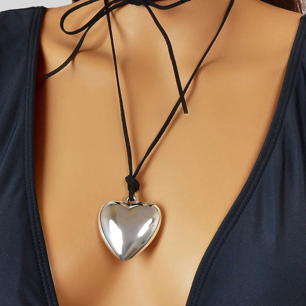 Große Herz-Halskette