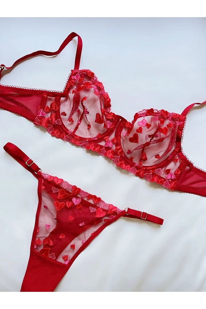 kırmızı bralet iç giyim