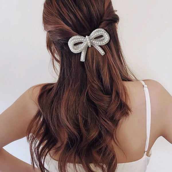 Luna İncili Taşlı Fiyonk Toka