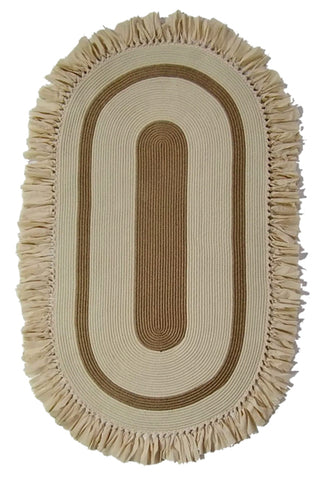 Oval Kilim - Bej WAHSHE- 203