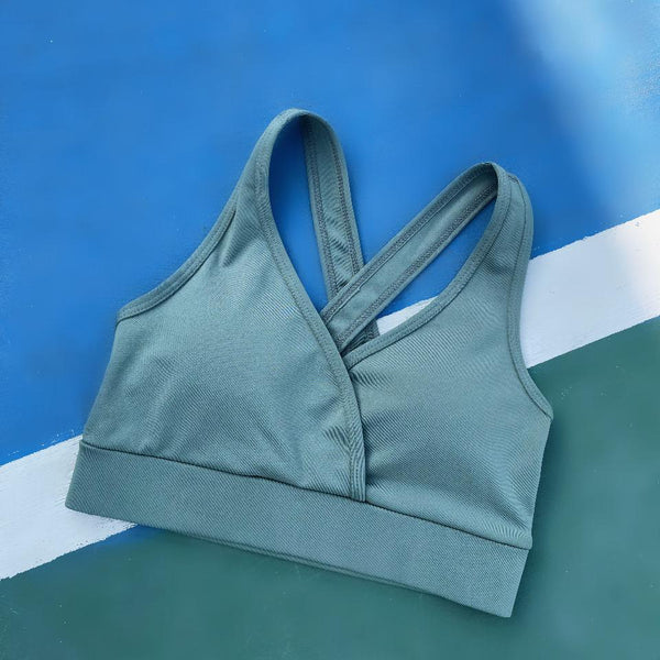 Cross Strap Bra Sports Bustier
