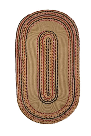 Oval Kilim - Bej WAHSHE-405