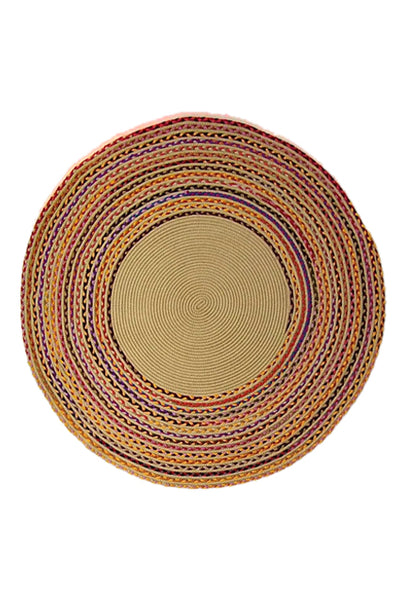 Yuvarlak Kilim - Bej WAHSHE-407