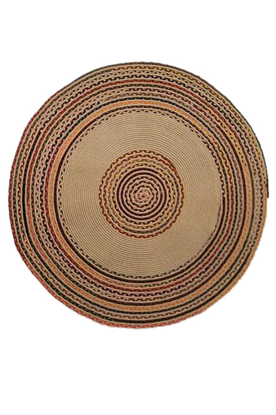 Yuvarlak Kilim - Bej WAHSHE-411