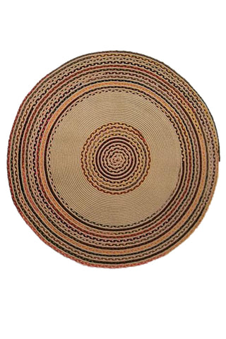 Yuvarlak Kilim - Bej WAHSHE-411