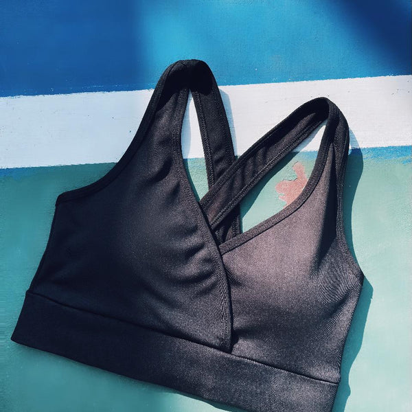 Cross Strap Bra Sports Bustier