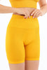 Seamless Corset Biker Leggings Yellow