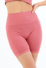 Seamless Corset Biker Leggings Pink