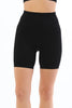 Seamless Corset Biker Leggings Black
