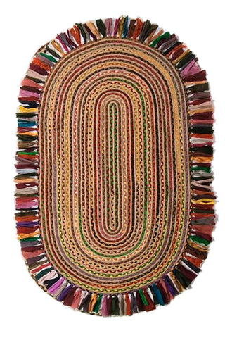 Püsküllü Oval Kilim