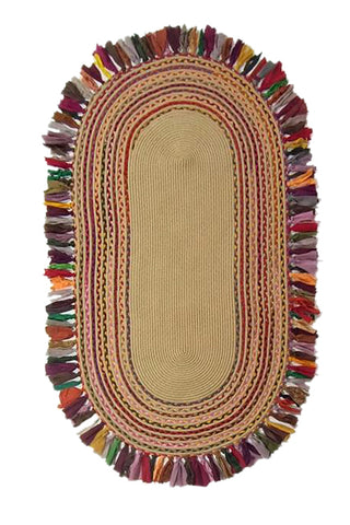 Püsküllü Oval Kilim