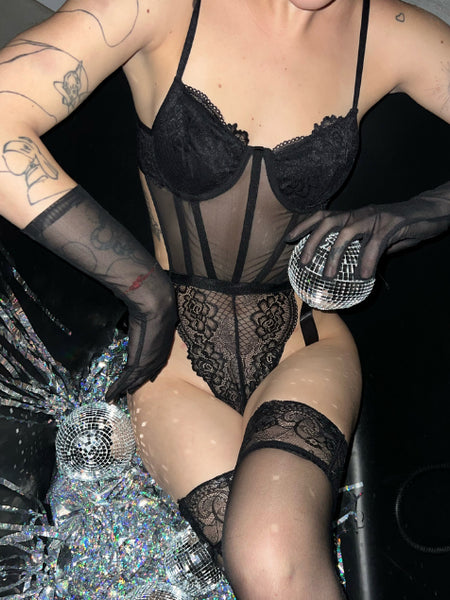 Lace Detailed Black Bodysuit_ll_9157