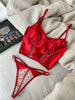 Satin Heartbeat Bralet Set