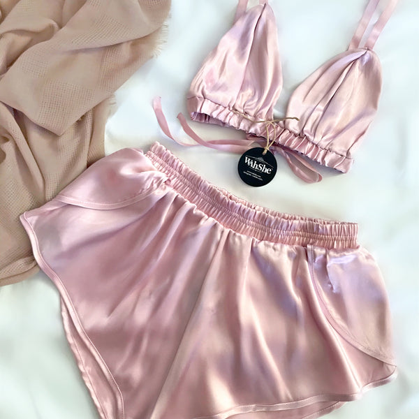 Moon Satin Short Suit