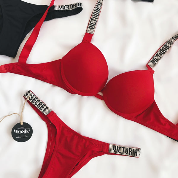 Vs Bralet Set Kırmızı
