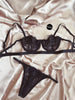 Amelia Black Bralet Set