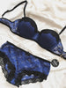 Blue Floral Bralet Set