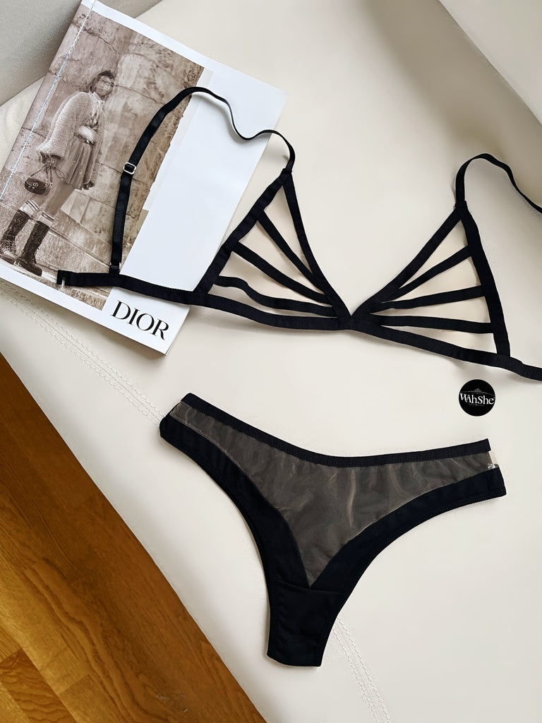 Black Desire Bralet Takımı
