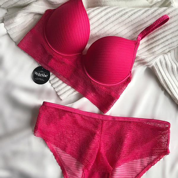 Pinky Bustier Bra Set