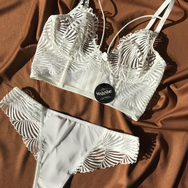 Celine Bustier Tops &amp; Briefs White