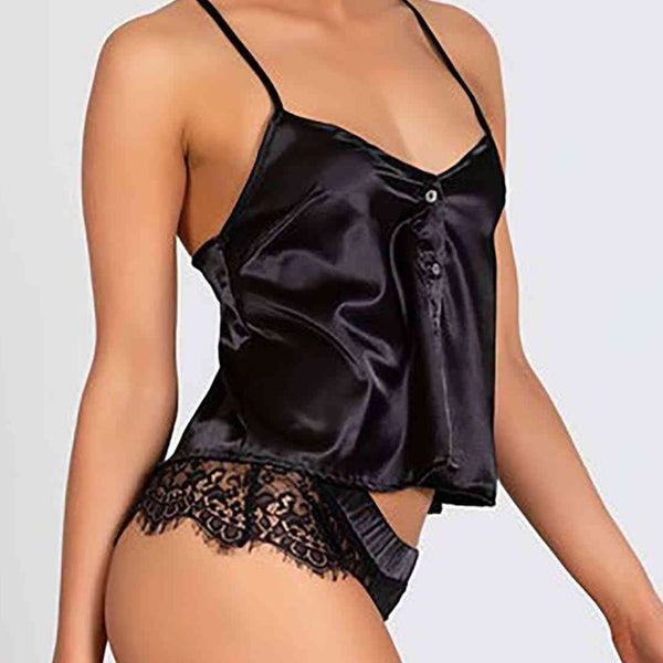 Juliet Black Babydoll Set